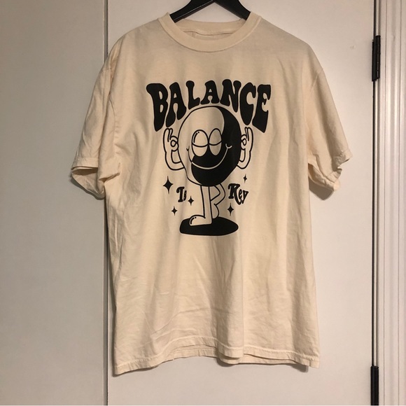 We The Babes Tops - NEW Balance is Key Oversized Shirt